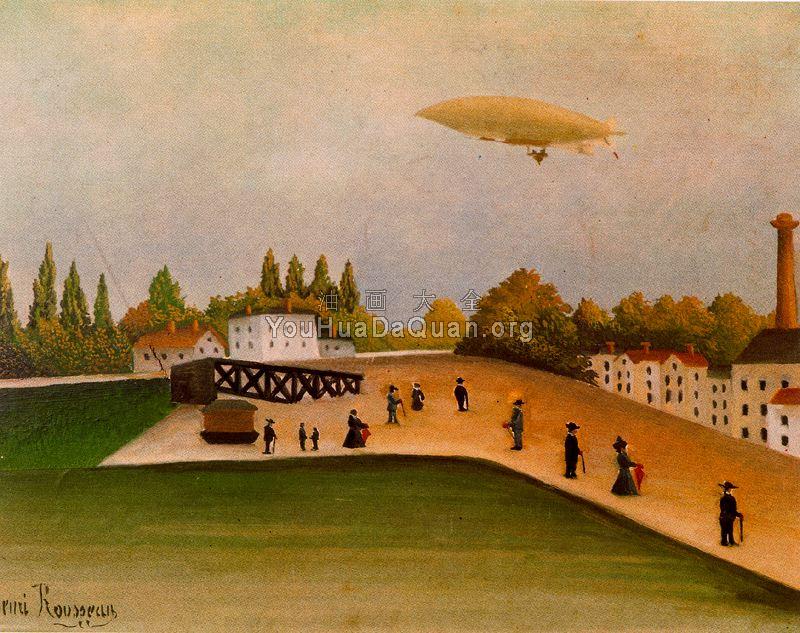 View of the Quai DOvry - 亨利·卢梭